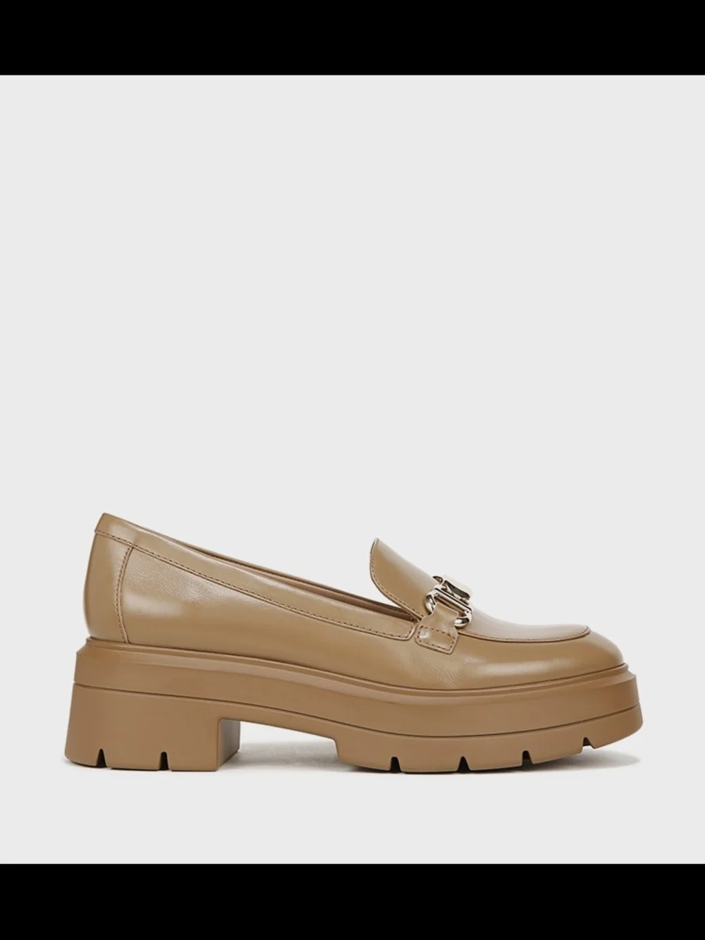 Naturalizer Women's Nina Lug Loafer  Tan Leather 7.5M
